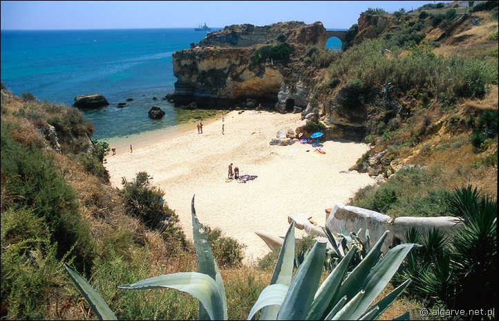 Plaża Praia dos Estudantes w Lagos, Algarve, Portugalia