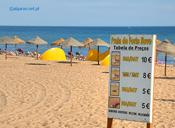 Ceny leżaków i parasoli plażowych
