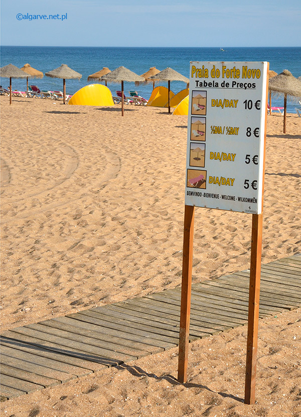 Ceny leżaków i parasoli plażowych