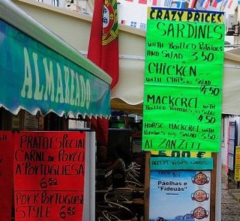 Ceny, jakie można spotkać na ulicy w Albufeirze (Algarve, południowa Portugalia)